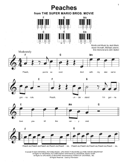 Peaches (from The Super Mario Bros. Movie) (Super Easy Piano)